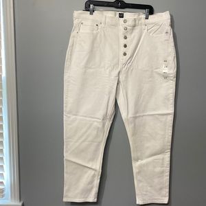 Gap Womens High Rise Five Button Cigarette Ankle Jean Size 20